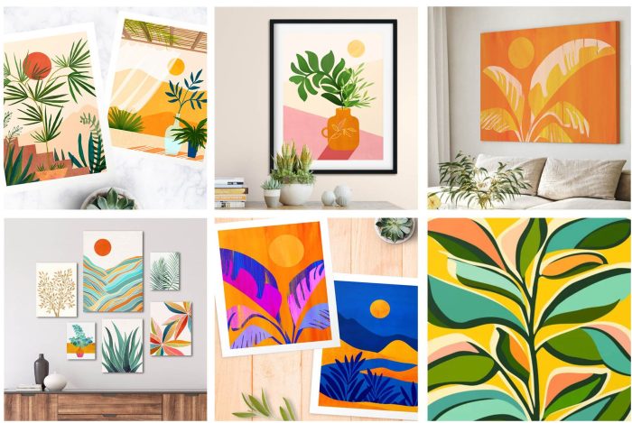Modern Tropical Wall Art