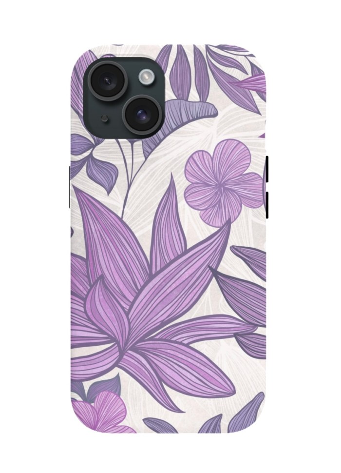 floral phone case design by modern tropical
