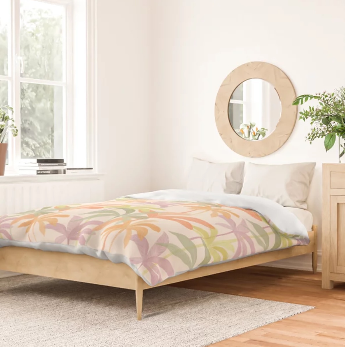 duvet cover with palm tree design